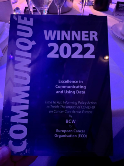 European Cancer Organisation’s Time To Act Campaign Receives Top Honours